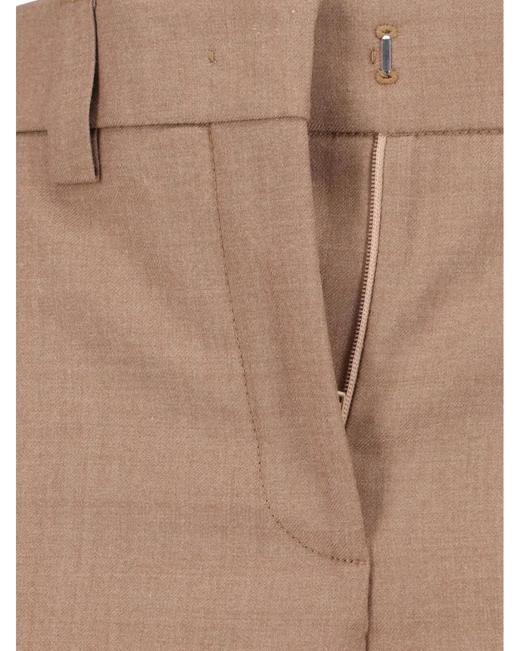 Incotex Brown Belt-Loops Trousers