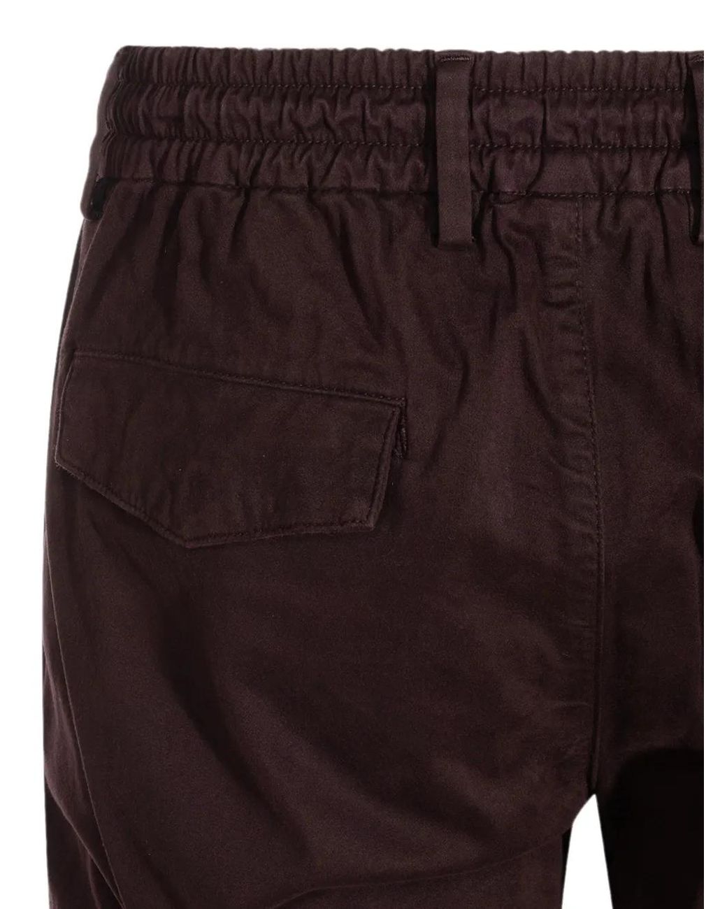Eleventy Red Drawstring Pleated Trousers for men