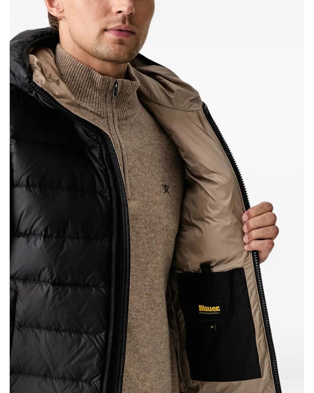 Blauer Black Gilet Matelassé Arden for men