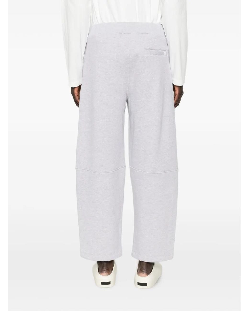 Woc White Salinas Elasticated Wide-Leg Track Pants for men