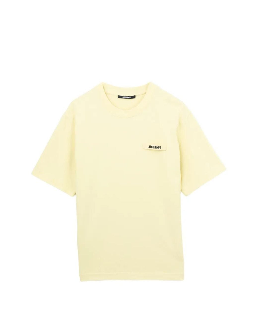Jacquemus Yellow T-Shirt À Patch Logo for men