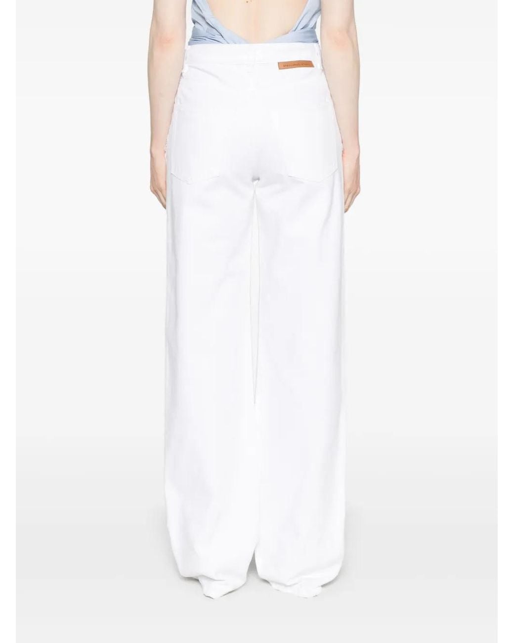 Vaqueros Rasgados Stella McCartney de color White