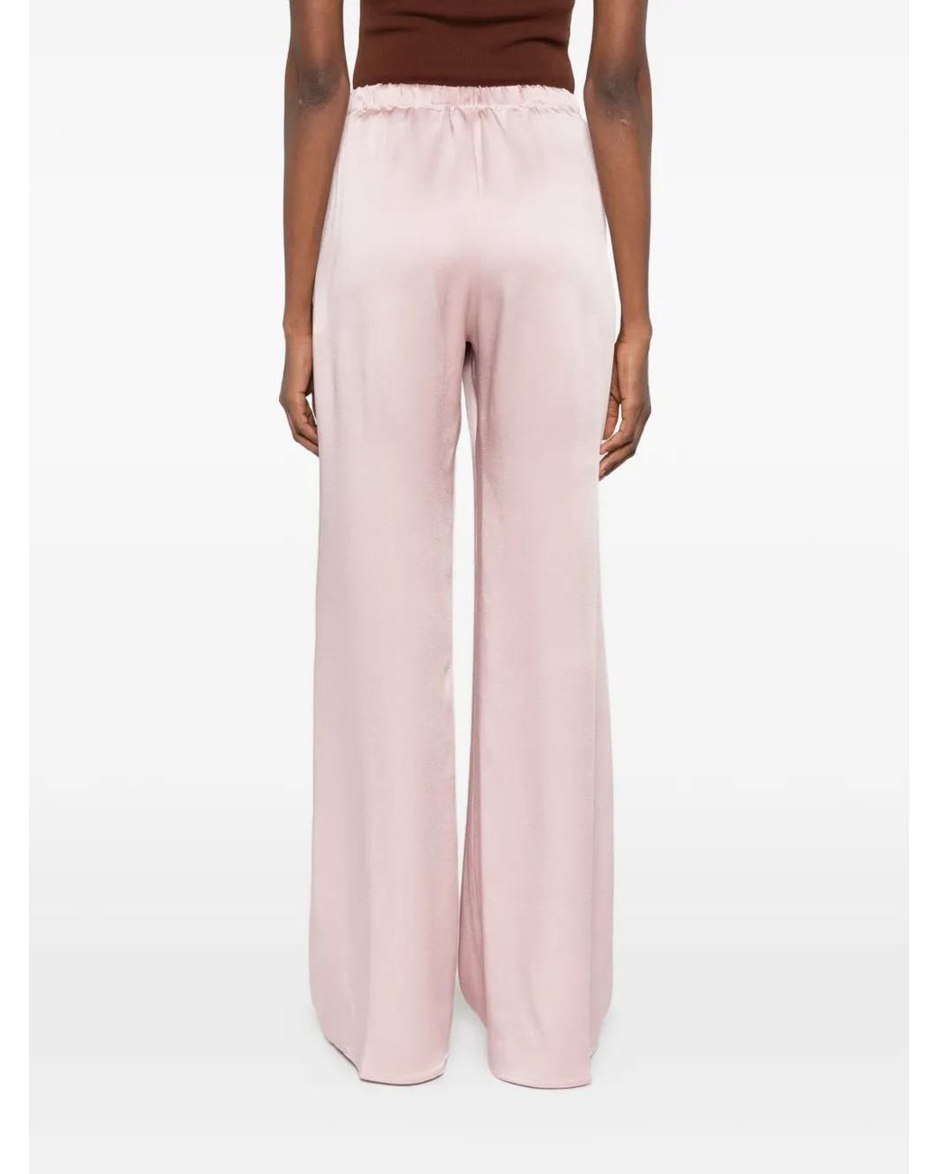 Antonelli Pink Palazzohose Mit Elastischem Bund