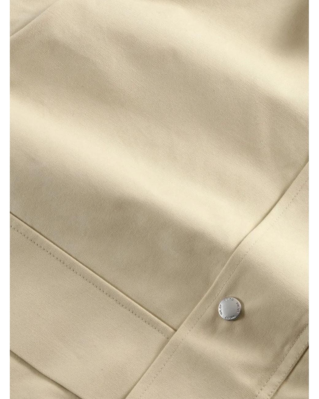 NN07 Natural Paulo Press-Stud Overshirt for men