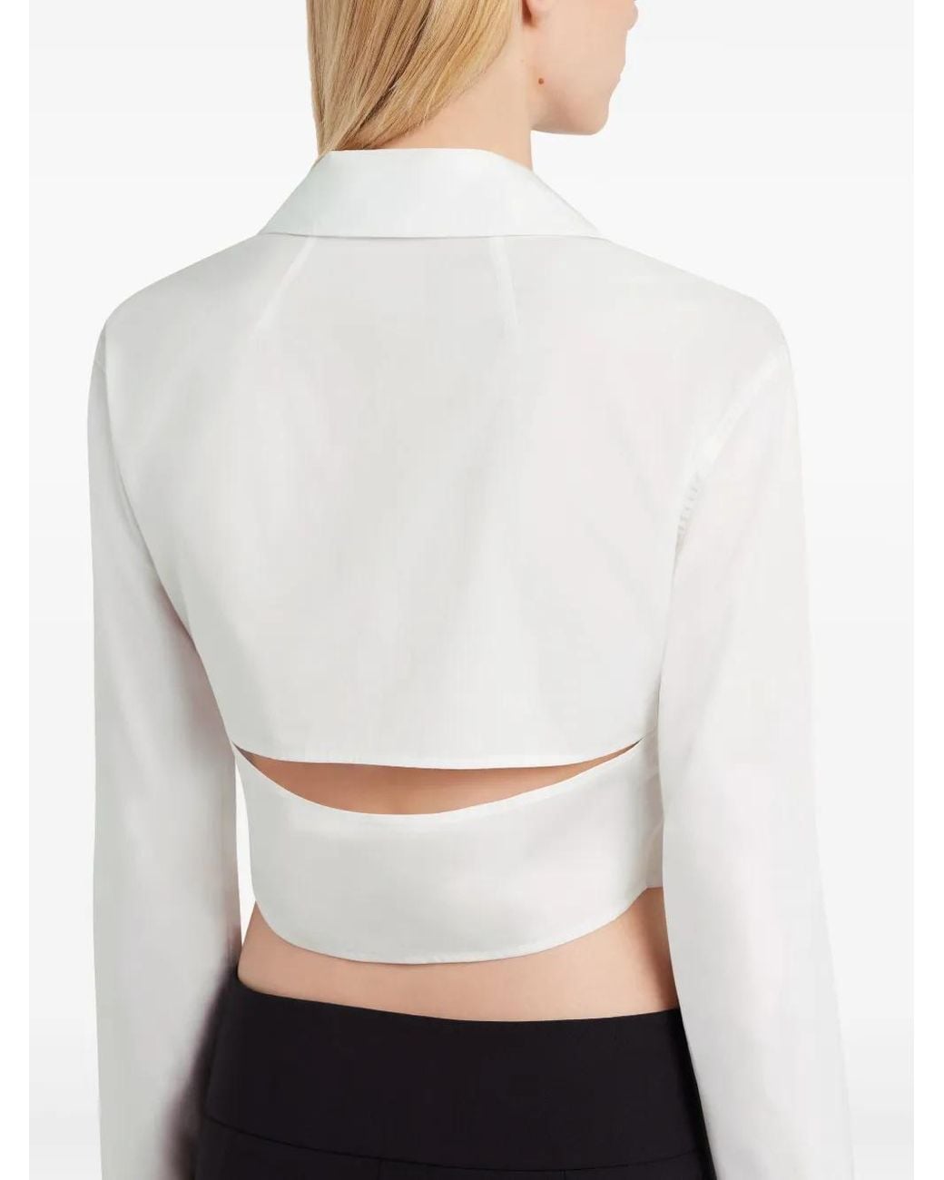 Camisa Corta Courreges de color White