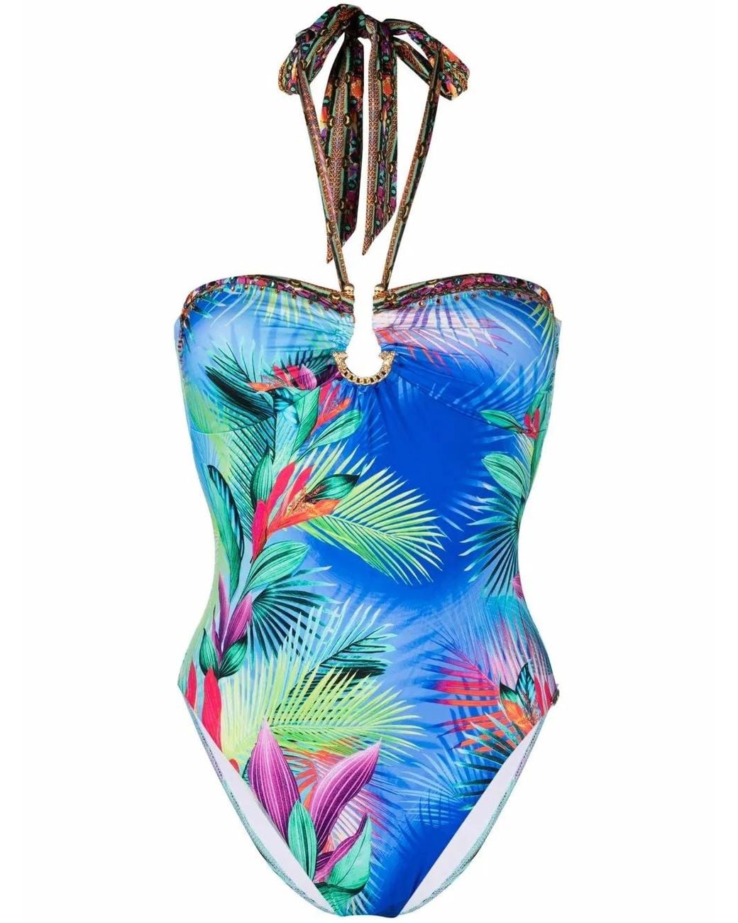 Camilla Blue Whats Your Vice-Print Swimsuit