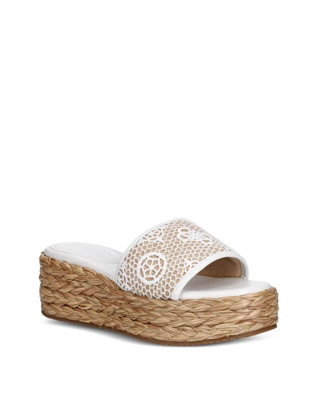 Guess White Binata Mesh Sandals