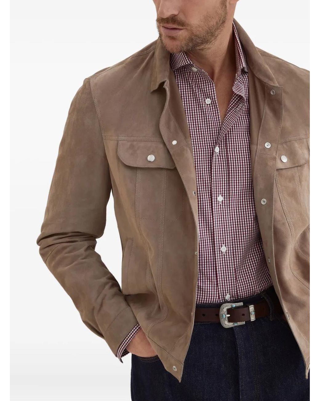 Brunello Cucinelli Purple Shirts for men