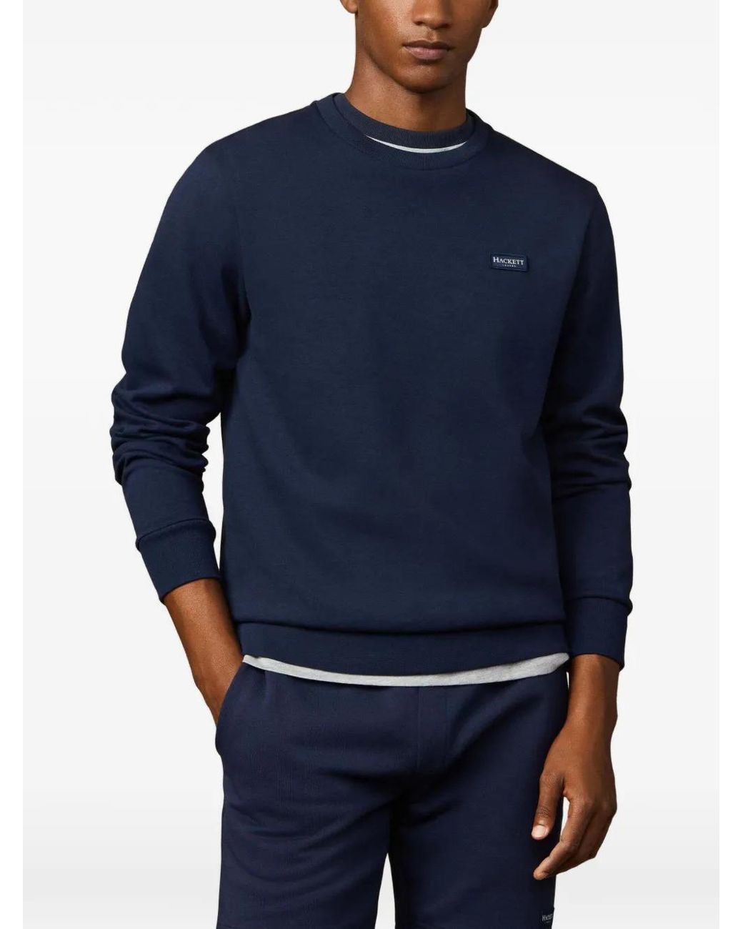 Sweat À Patch Logo Hackett pour homme en coloris Blue