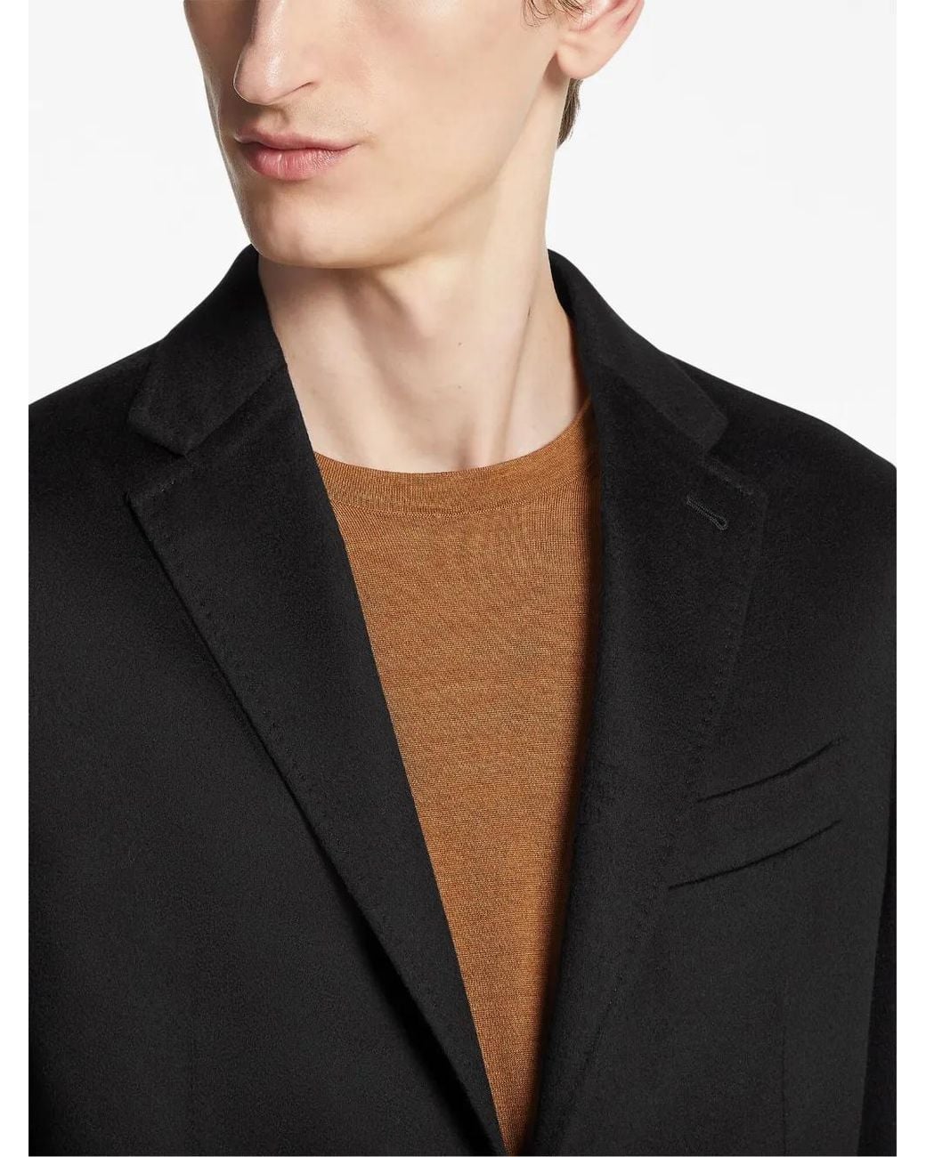 Zegna Black Oasi Cashmere Shirt Jacket for men