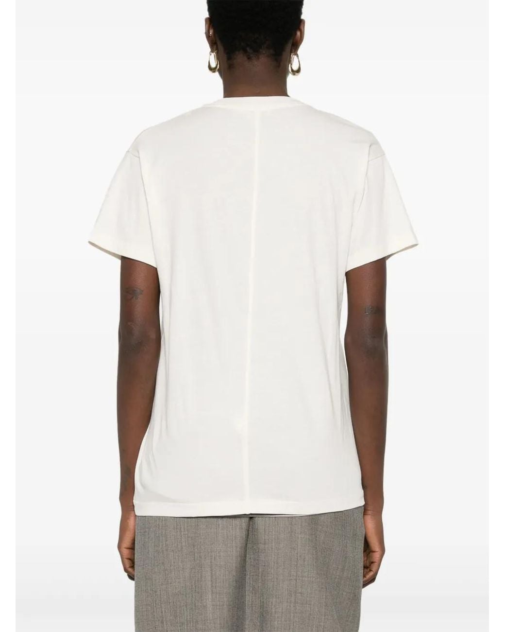 The Row White Foz Short-sleeve T-shirt - Women's - Cotton