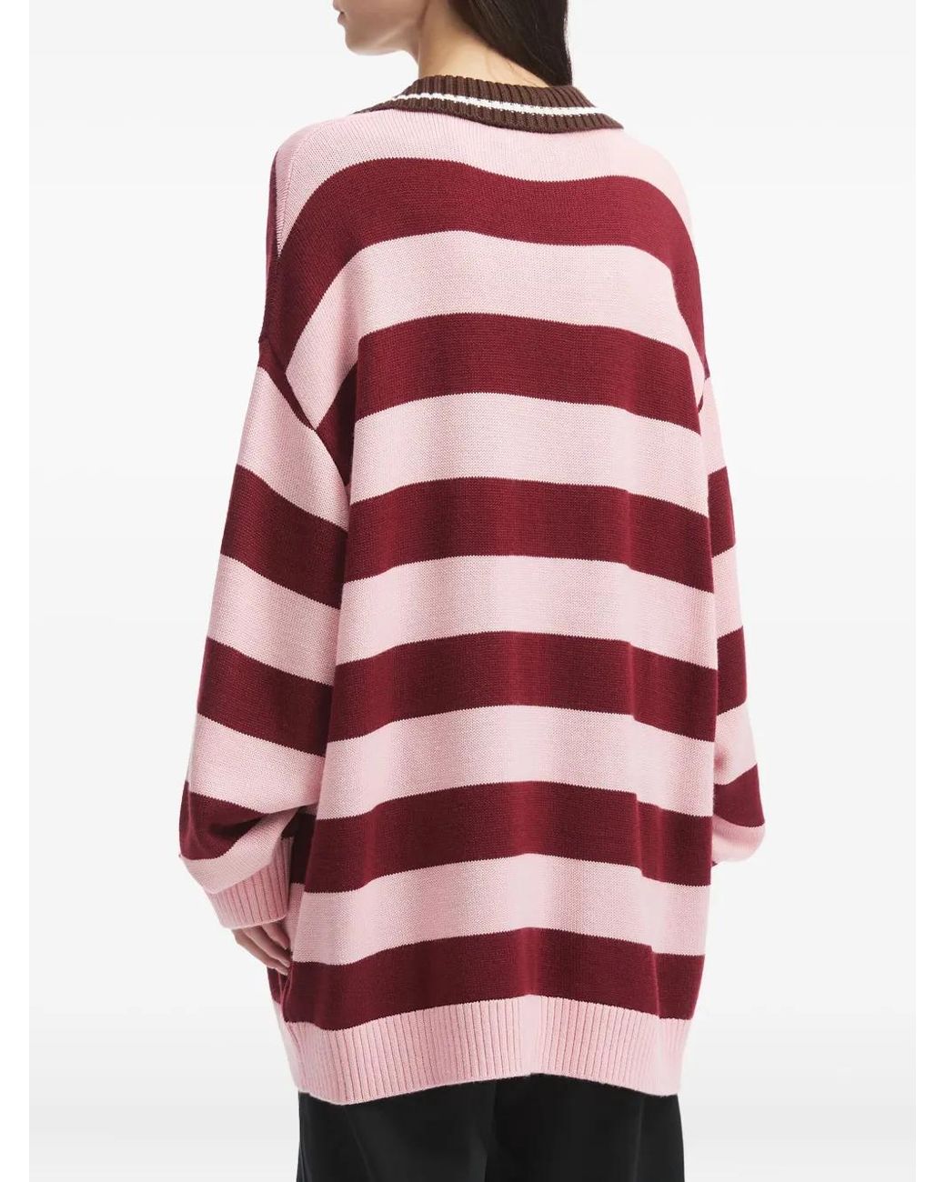 Jersey A Rayas Mini Cream de color Red