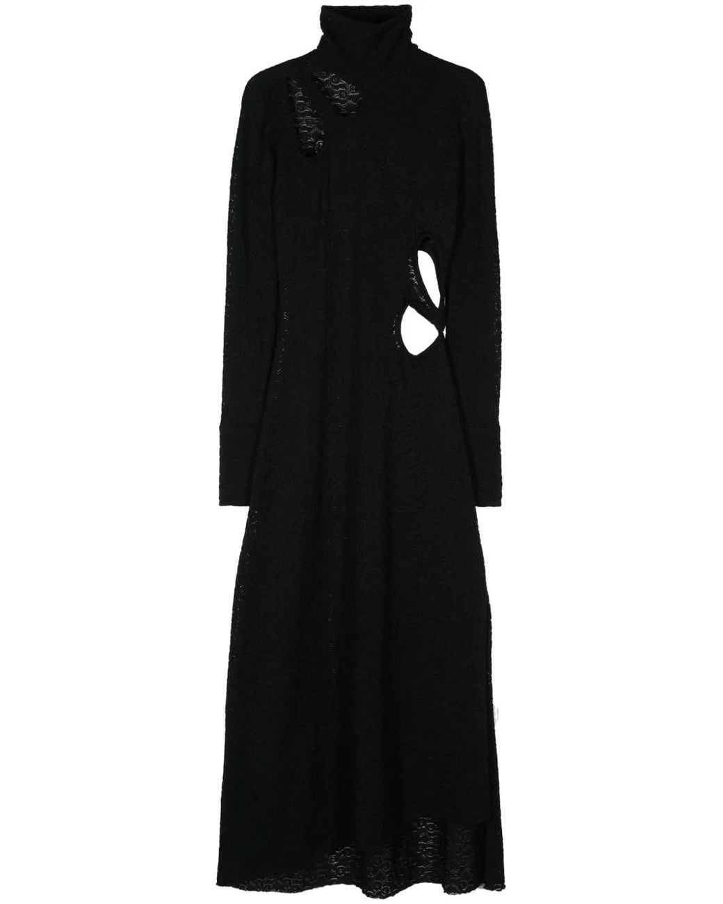 Victoria Beckham Black Dévorè Dress