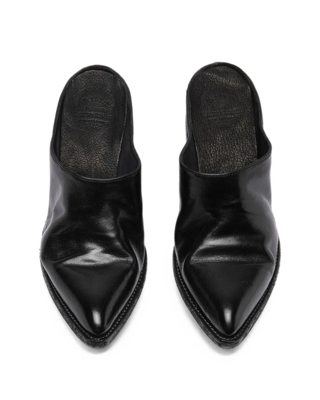 Officine Creative Black Wanda Pointed-Toe Mules