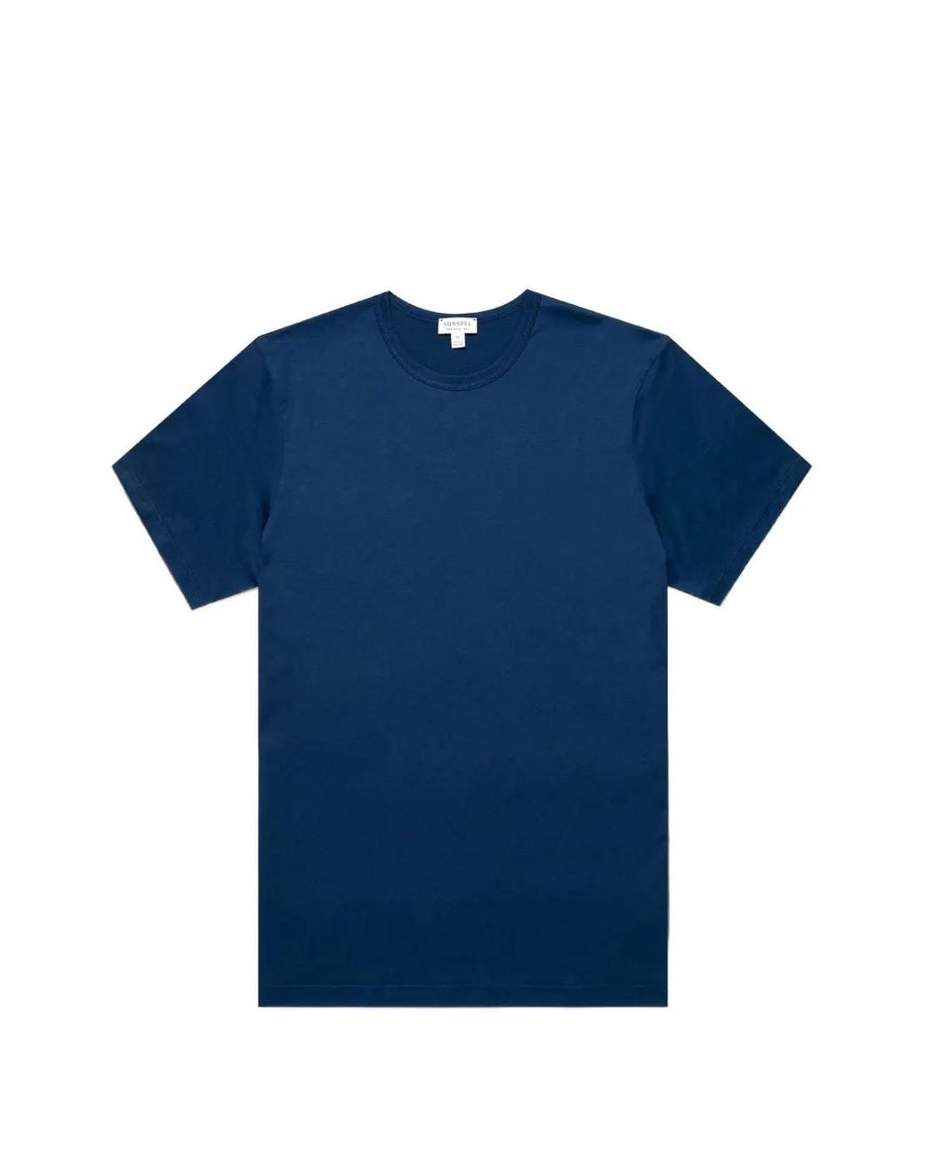 Sunspel Blue Crew-Neck T-Shirt for men