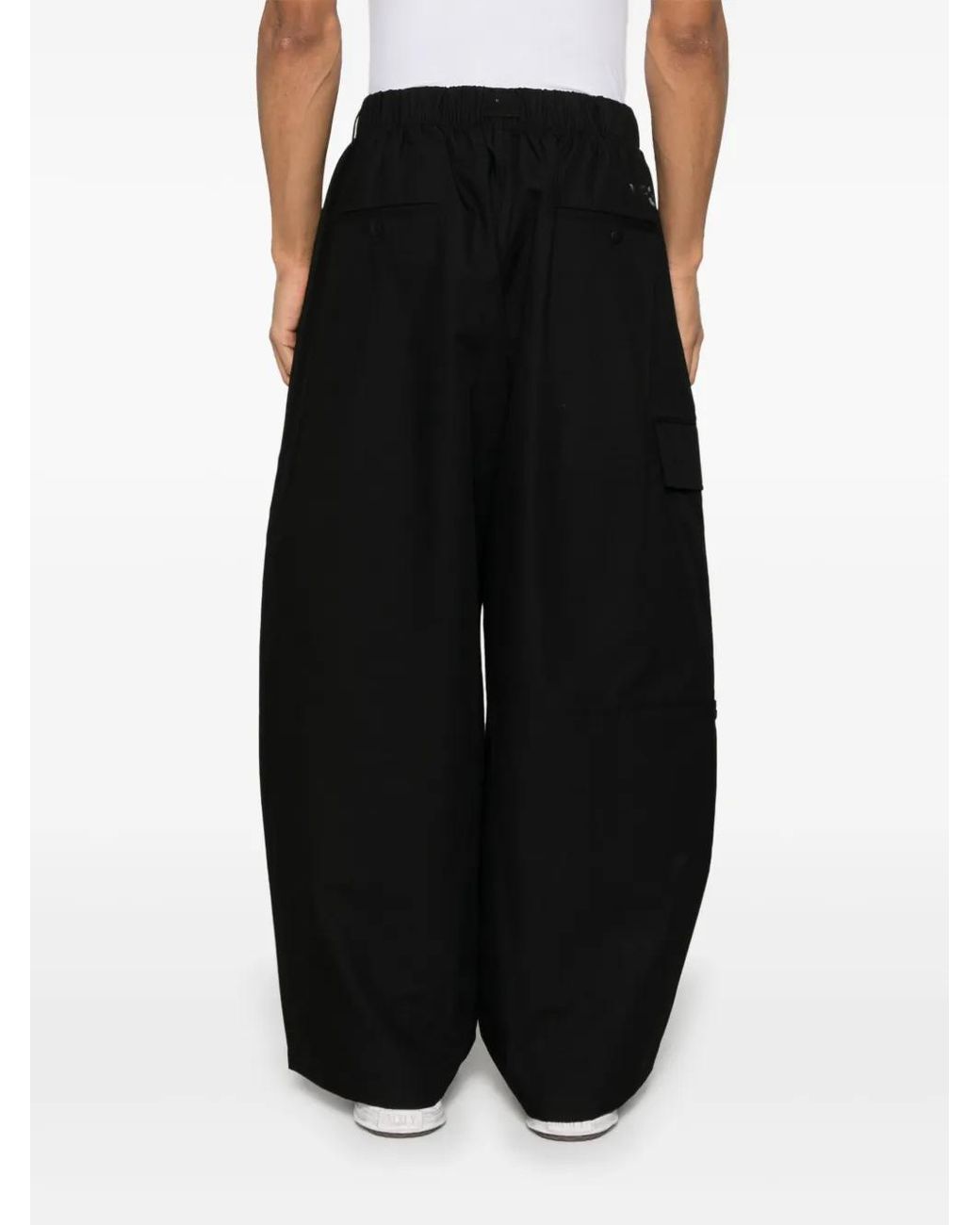 Y-3 Black Cargo Trousers for men