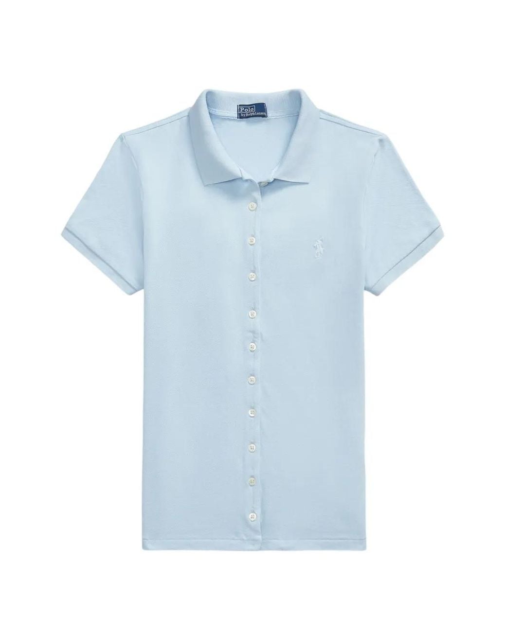 Polo Ralph Lauren Blue Logo-Embroidered Button-Down Shirt