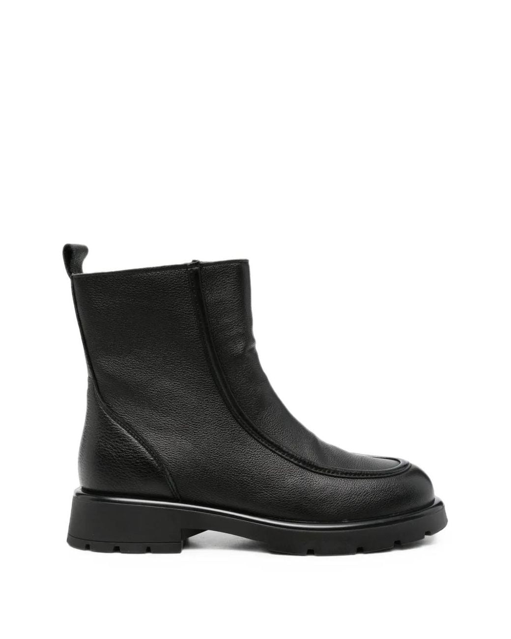 Linda Baumann Black Leather Ankle Boots