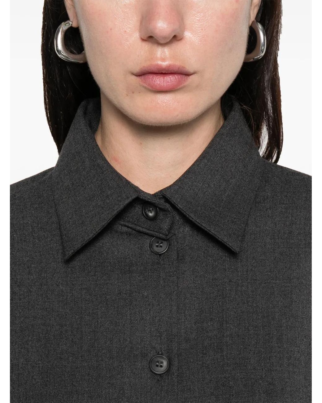 MEDEA Body Met Knoopsluiting in het Gray