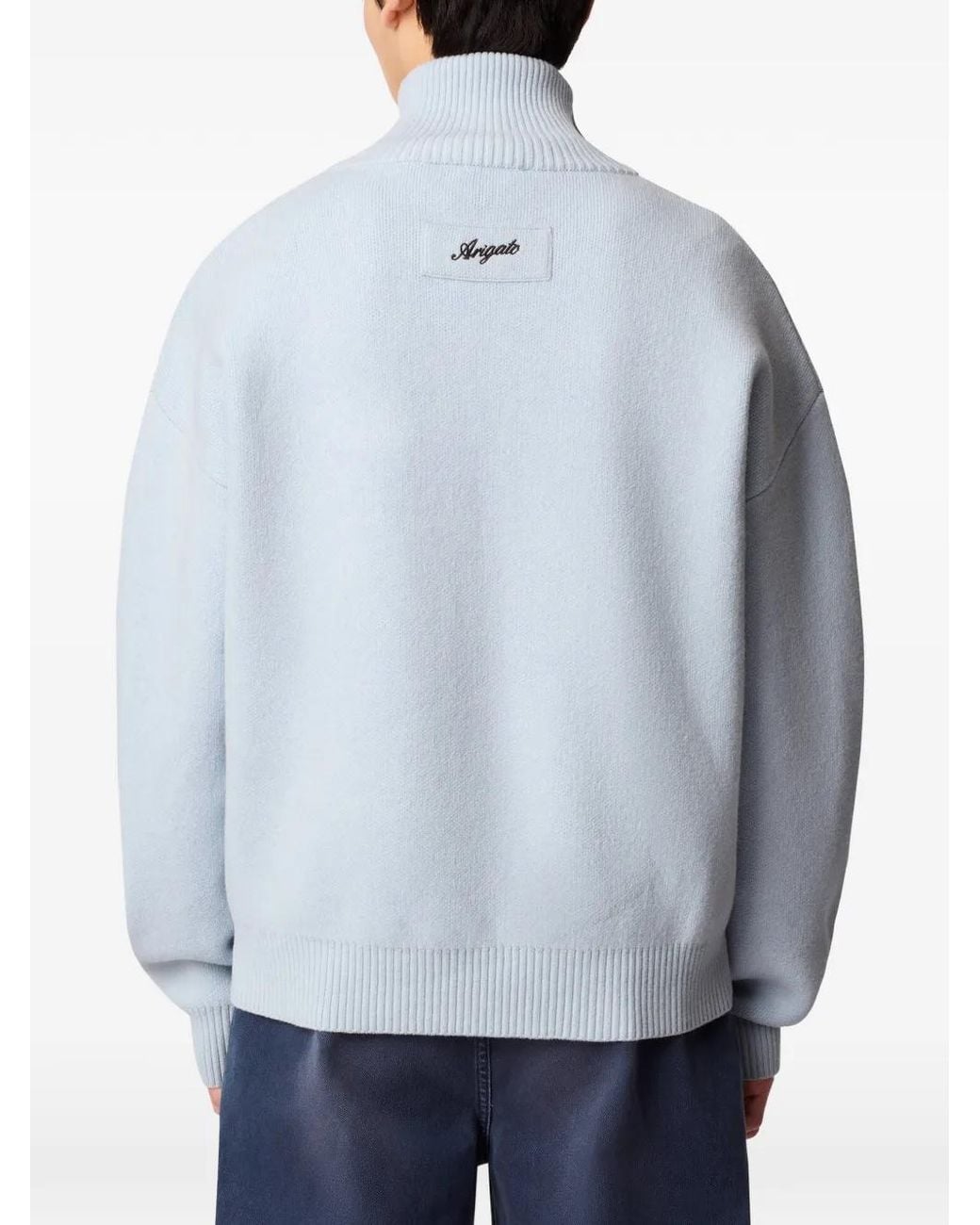 Axel Arigato Blue Core Zip-Up Cardigan for men