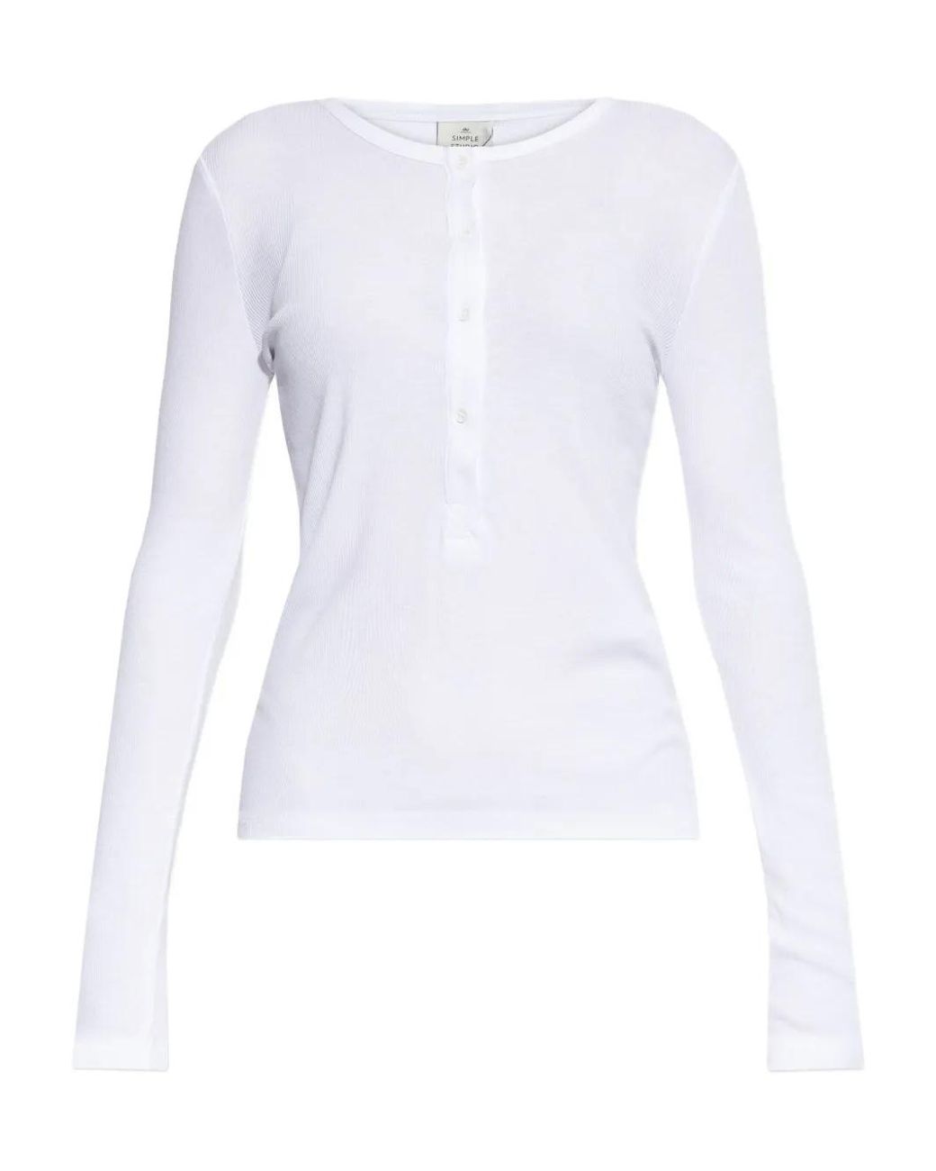 Munthe White Grace Ribbed T-Shirt