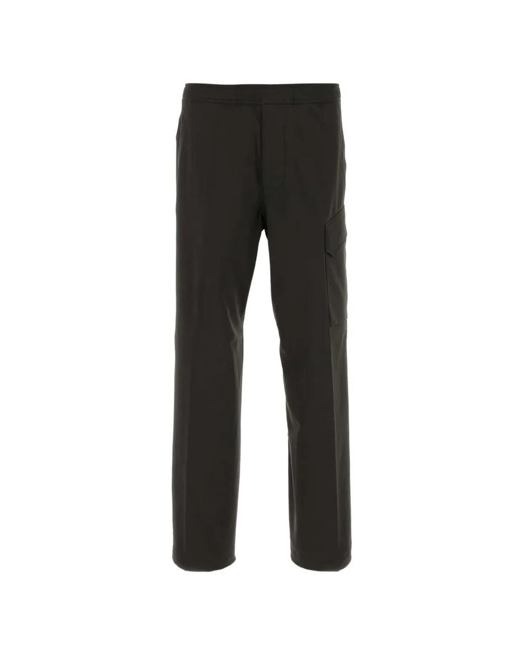 Stone Island Black Straight-Leg Trousers for men