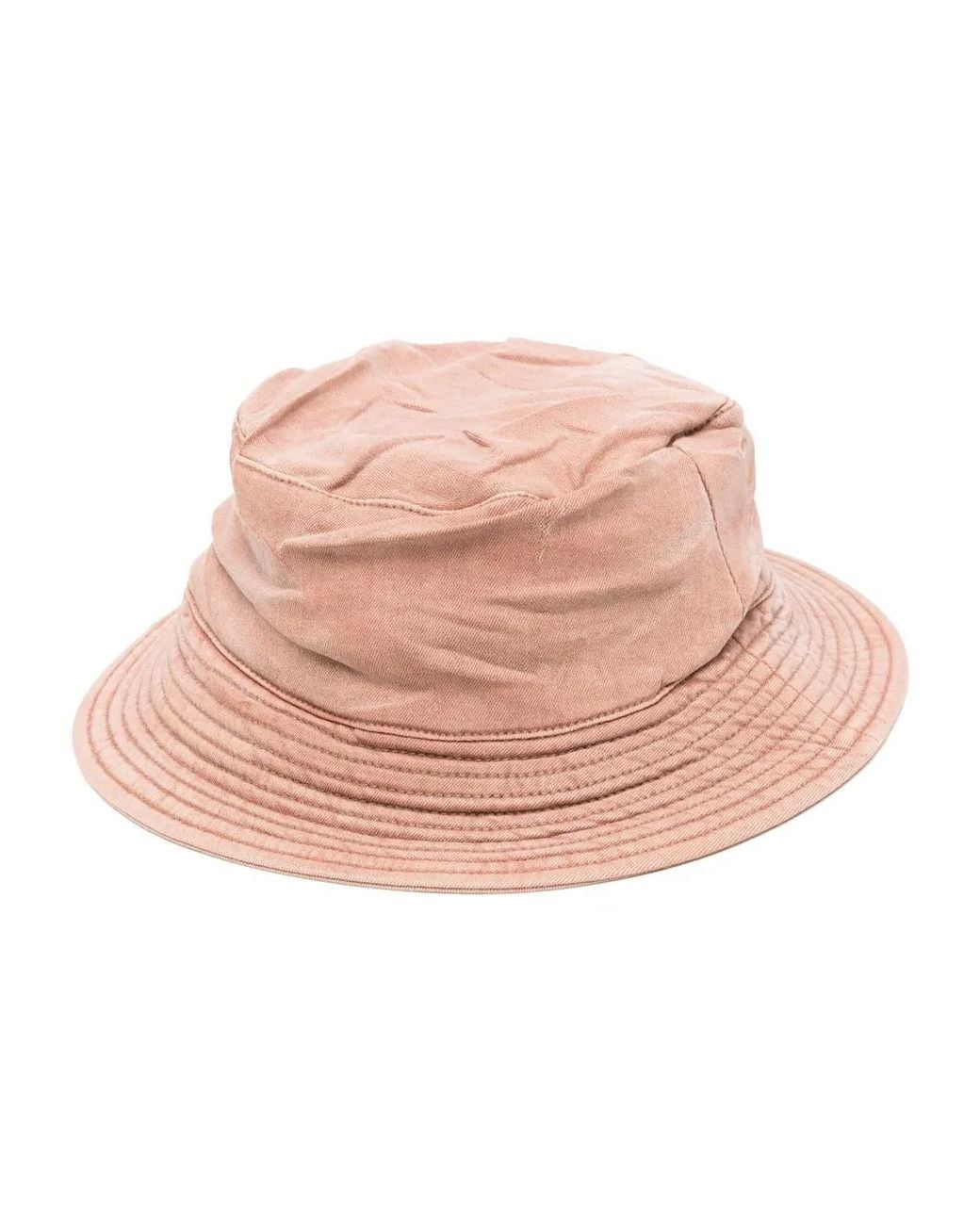 Rick Owens Pink Denim Wide-Brim Hat for men