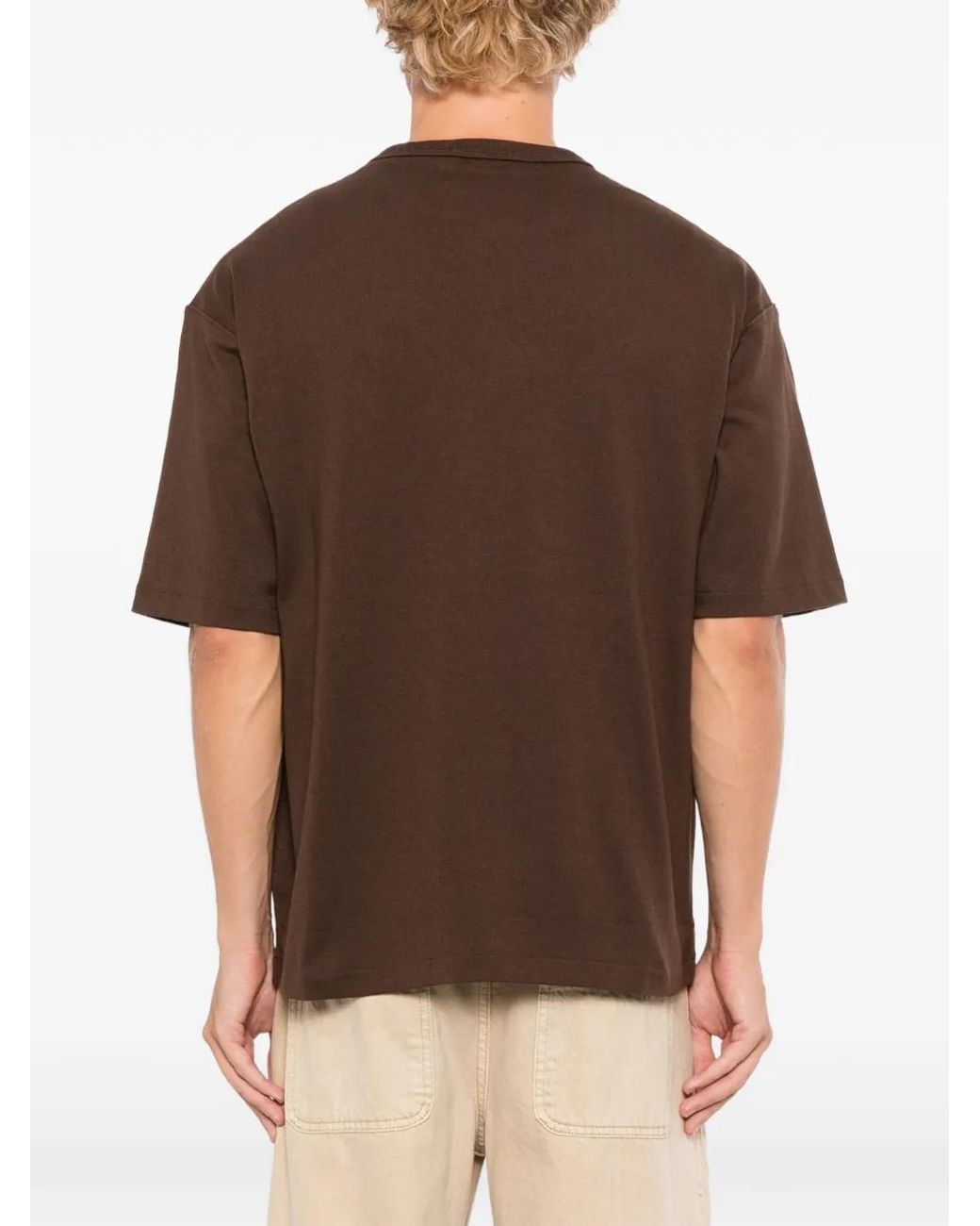 Polo Ralph Lauren Brown Logo Embroidered T-Shirt for men