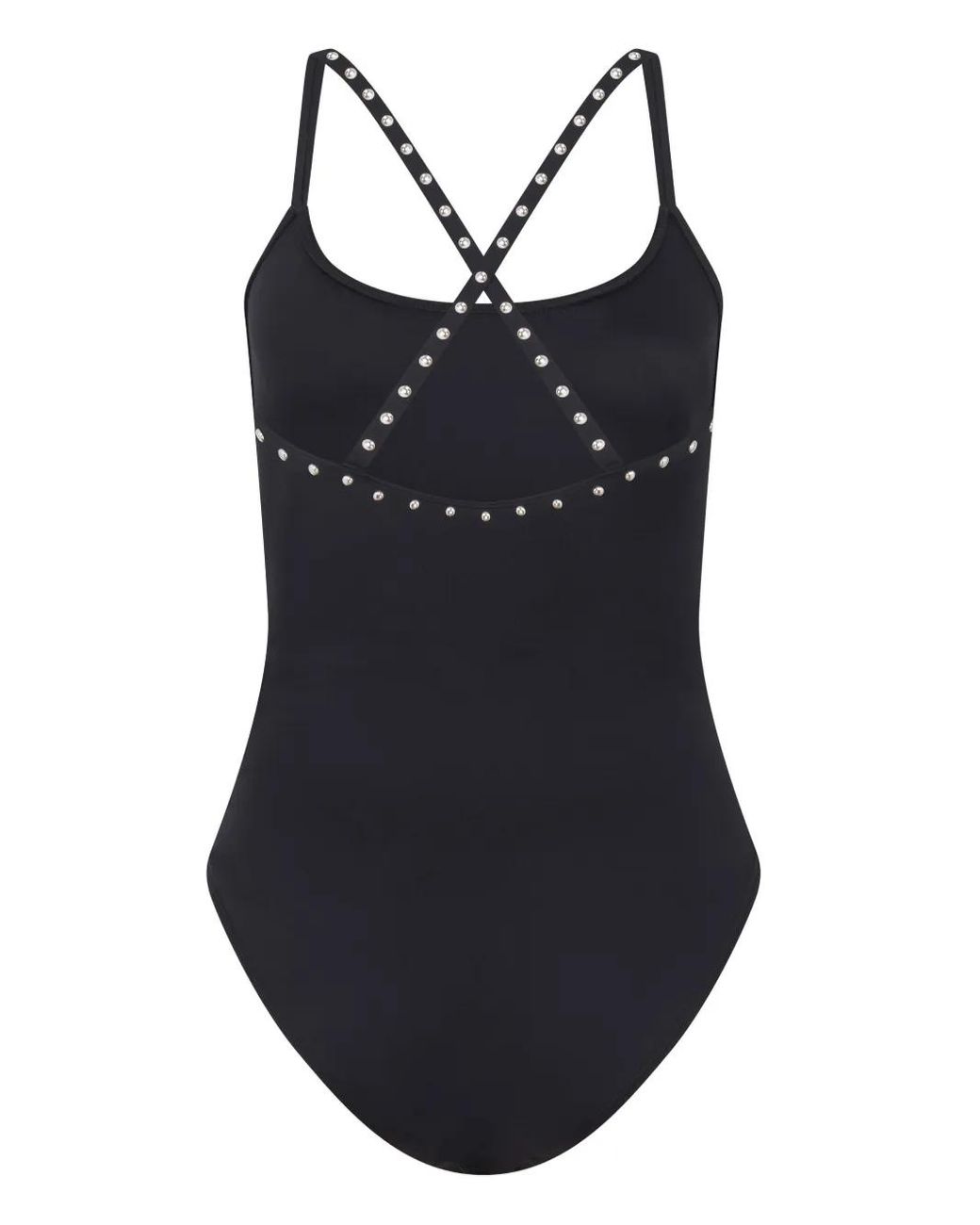 Let's Swim Black Studded Swimsuit