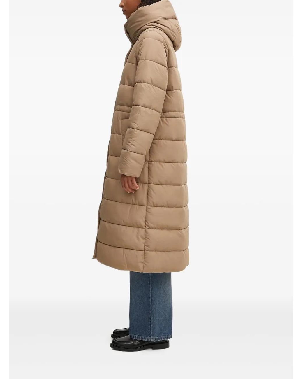 Barbour Natural Button-Fastening Padded Coat