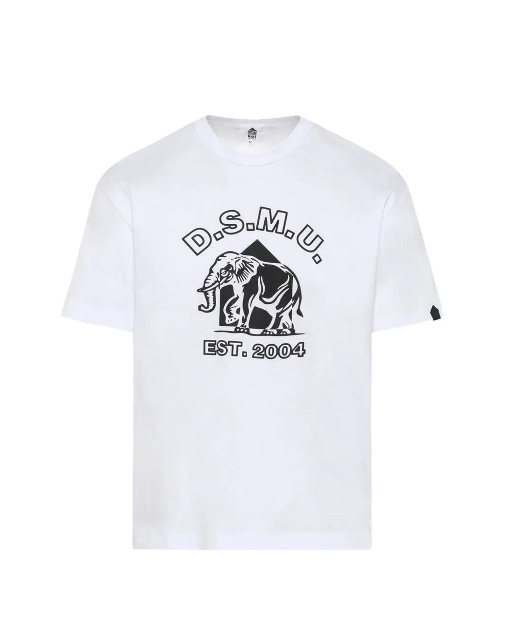 Dover Street Market White Graphic-Print D..M.U T-Shirt for men