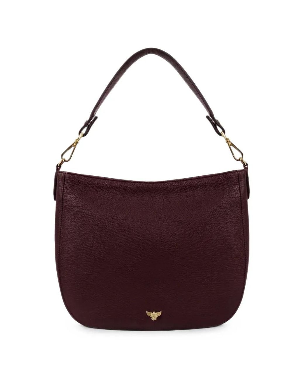 Apatchy London Purple Rosie Leather Bucket Bag