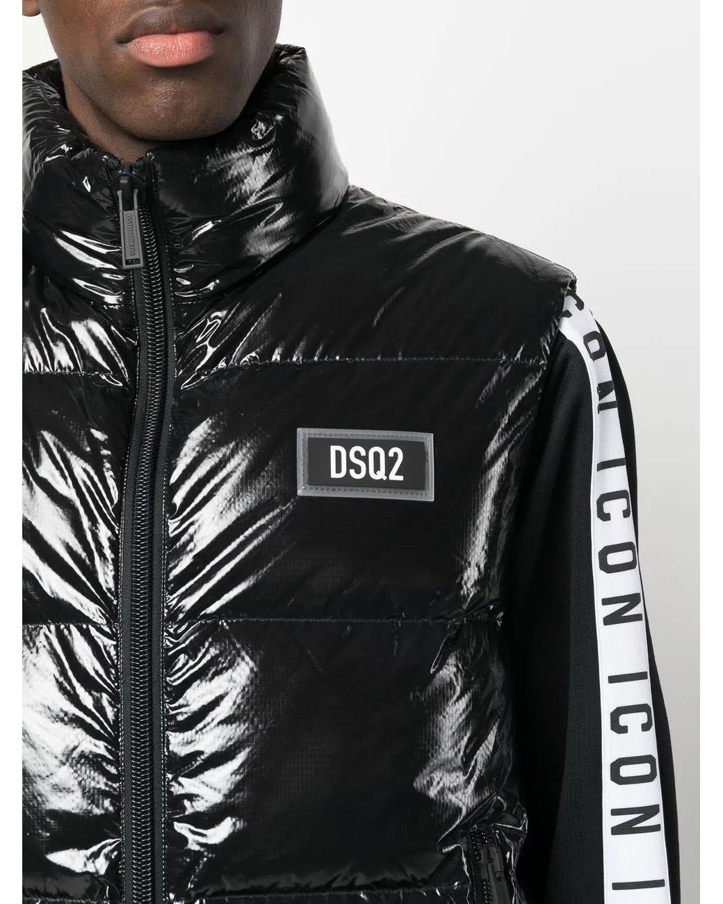 DSquared² Ultra Light Daunenweste in Black für Herren