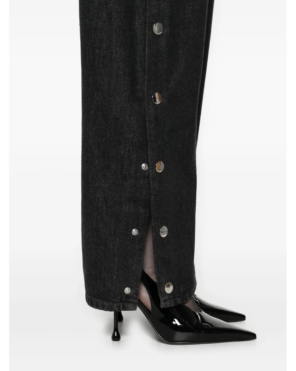 Sportmax Black Cotton Denim Jeans