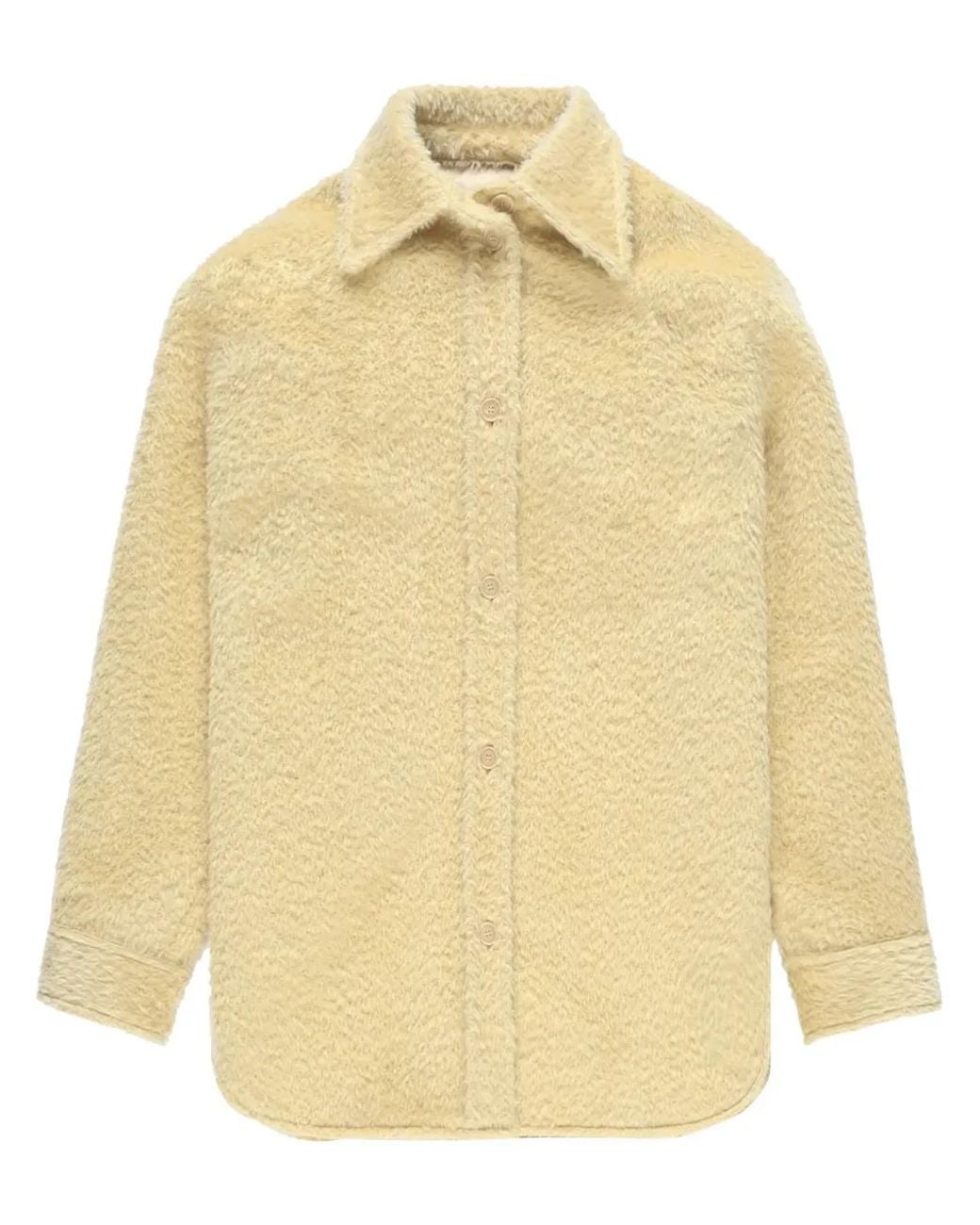 Isabel Marant Yellow Celiane Button-Up Shirt Jacket
