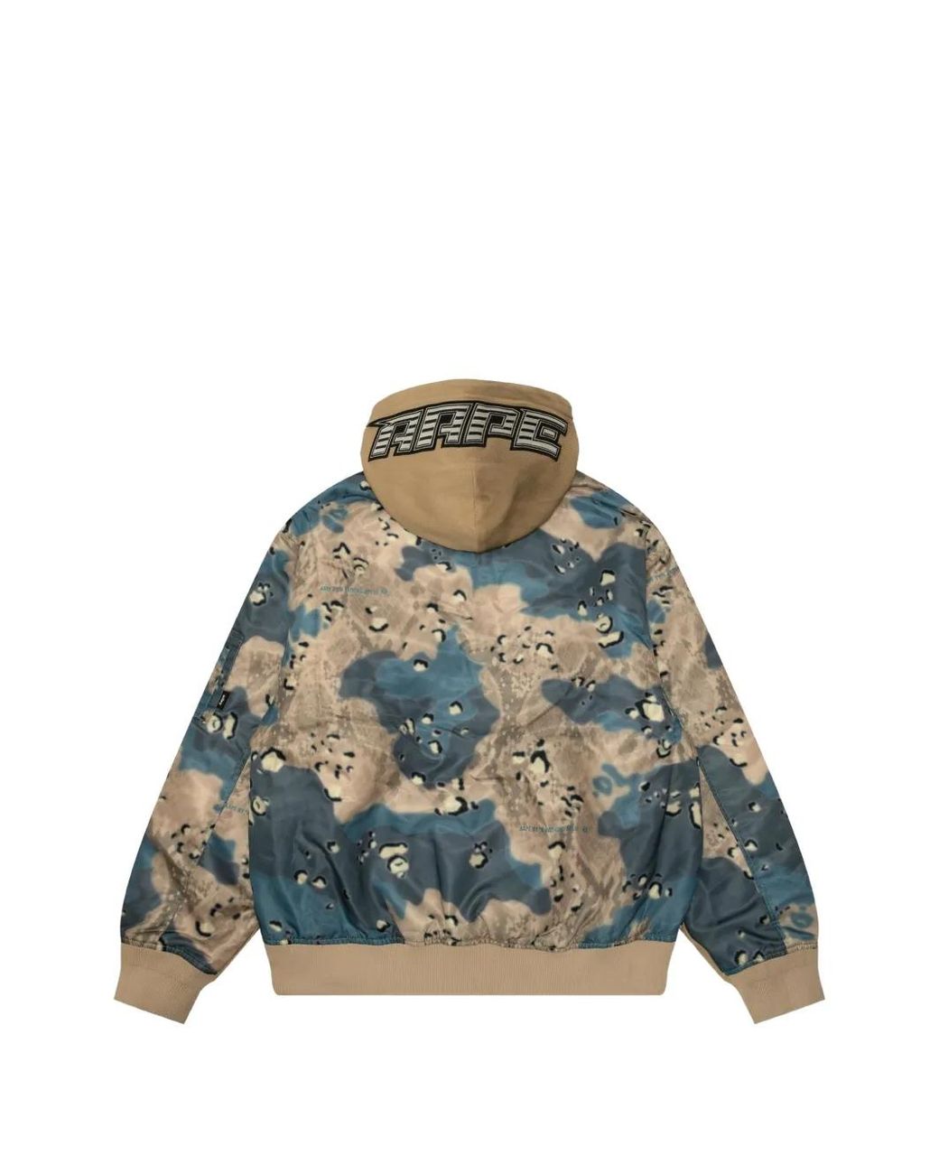 Aape By A Bathing Ape Natural Logo-Patch Hooded Jacket for men