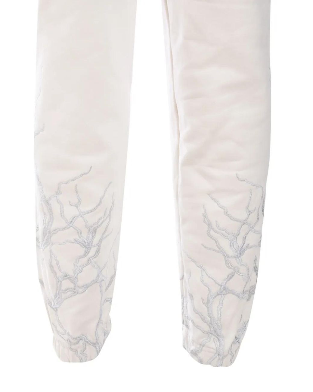 Phobia White Lightning-Embroidered Track Pants for men