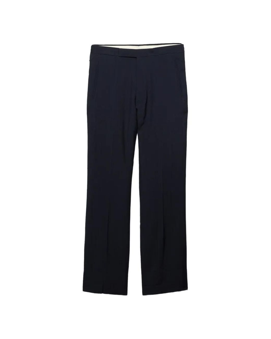 Prada Blue Wool And Mohair Pants for men