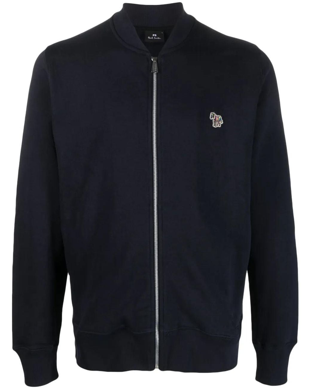 Paul Smith Blue Big Pony Zip-Up Cardigan for men