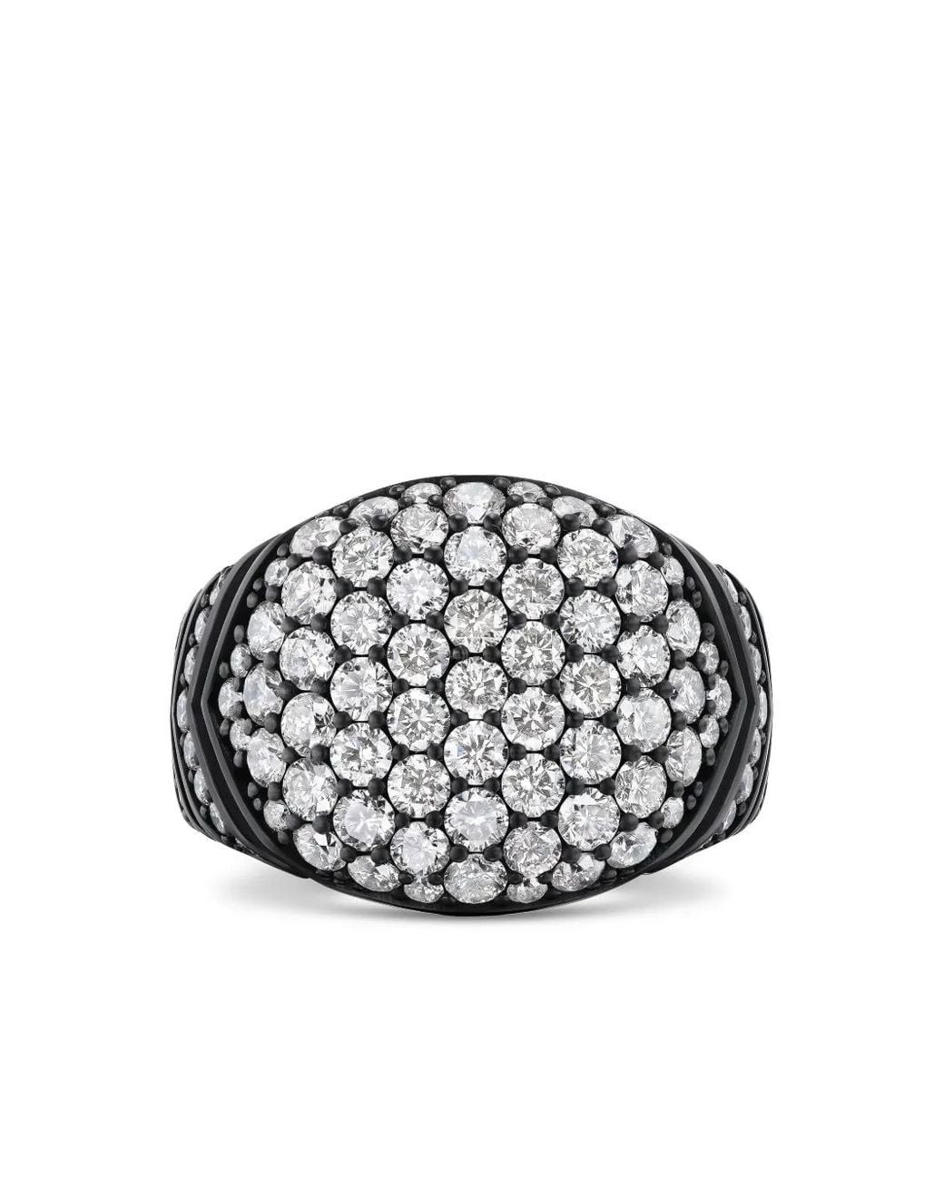 David Yurman Chevron Siegelring in White für Herren