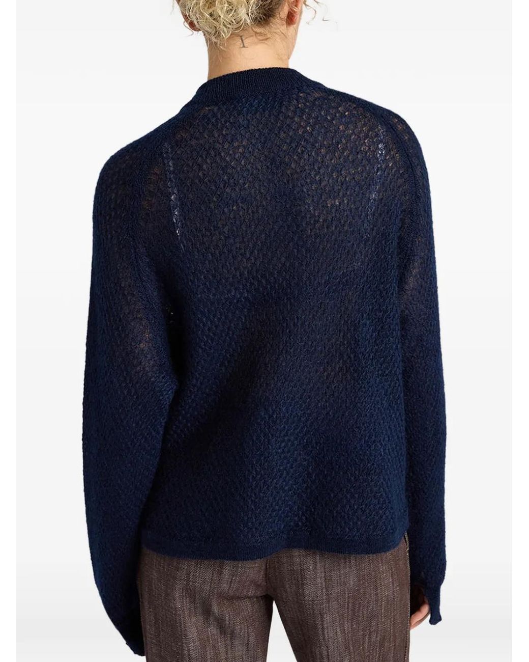 Momoní Blue Honeycomb Jumper