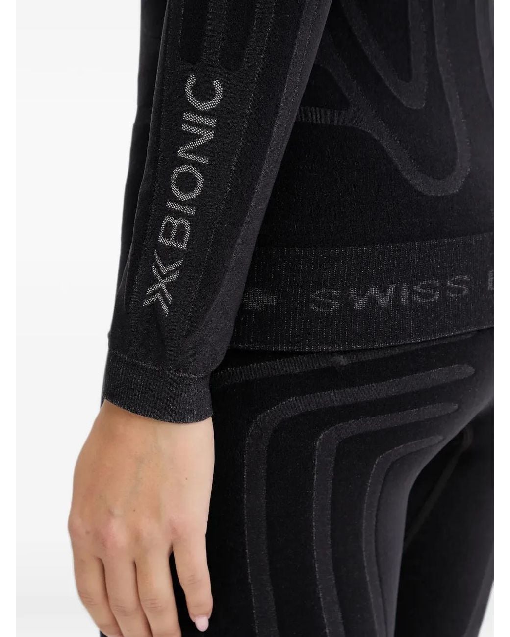 X Bionic Black Logo-Waistband Ski Pants