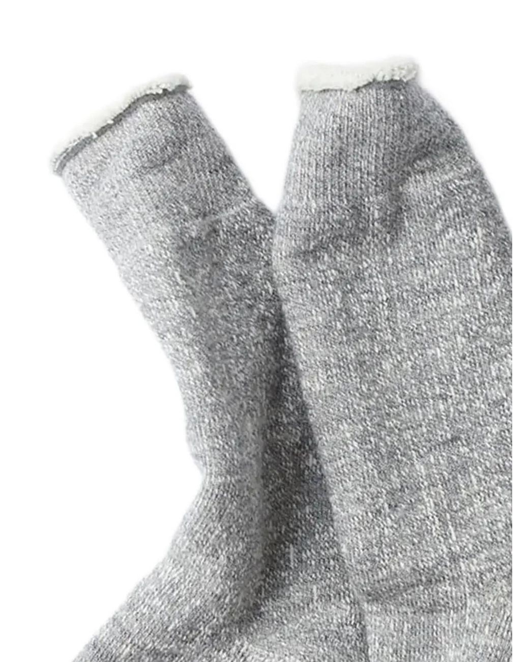 RoToTo Gray Double-Face Crew Socks