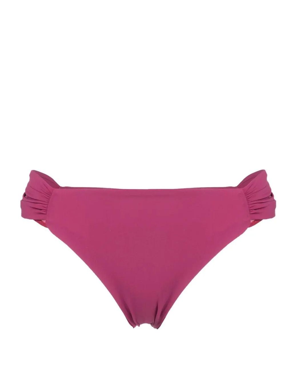Nensi Dojaka Pink Ruched Bikini Bottoms - Women's - Elastane/polyester