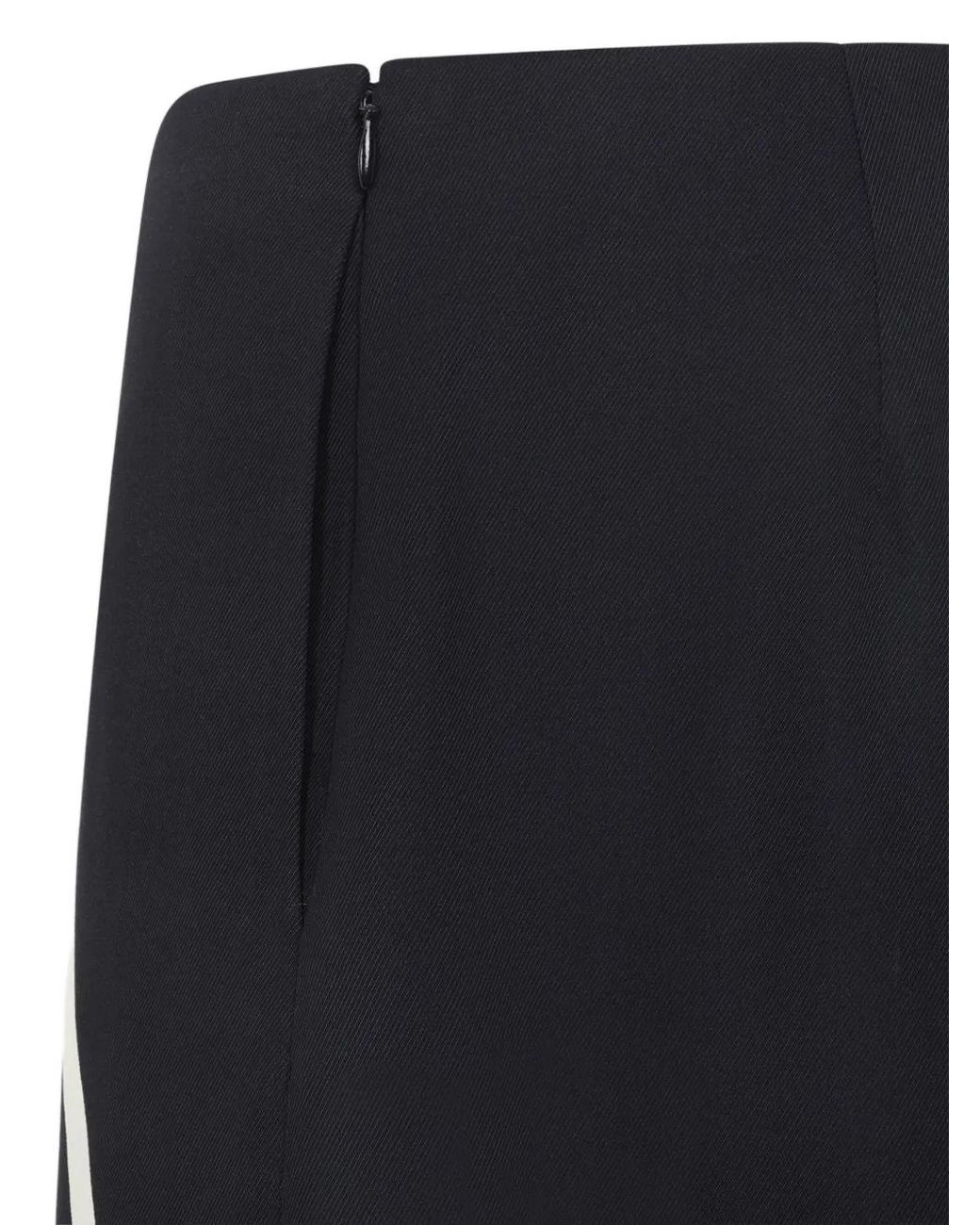 Alberta Ferretti Blue Pantalon Colour Block En Sergé