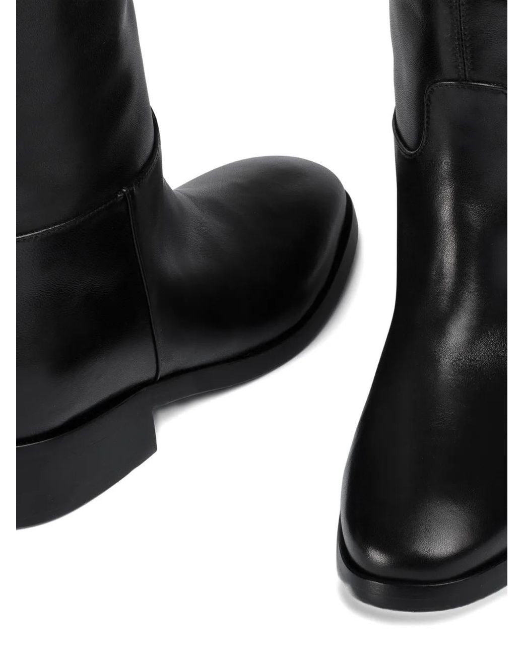 Le Silla Black Charlotte Buckle-Detail Boots