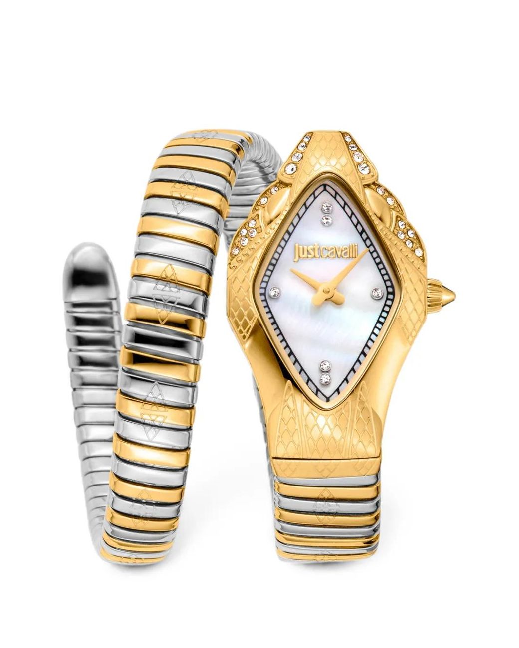 Just Cavalli Metallic Montre Ferocious Snake Mm