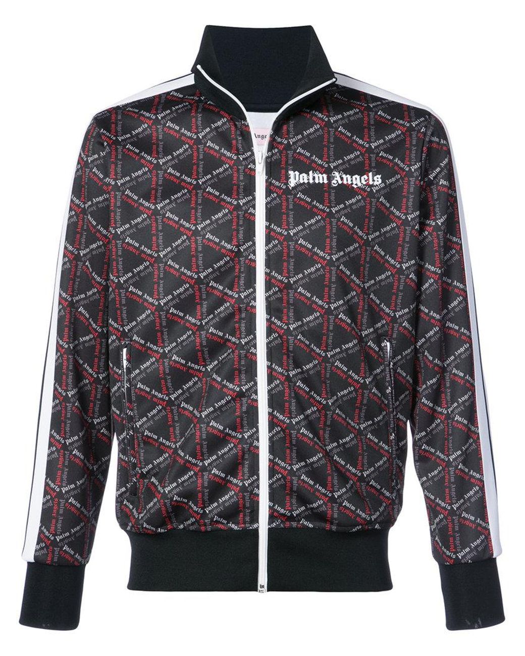 Palm Angels Monogram Track Jacket in Black for Men Lyst