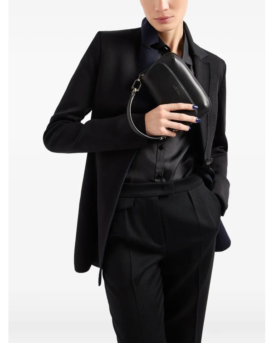 Giorgio Armani Black Straight Trousers