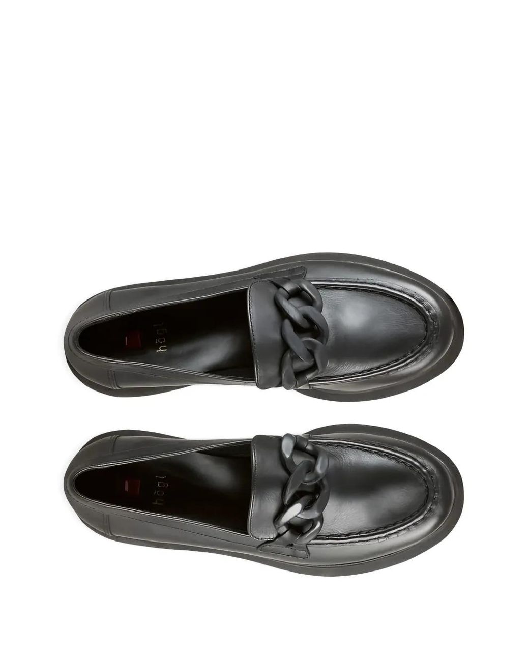 Högl Black Stacy Chunky Leather Loafers